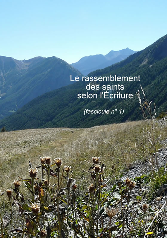 Le rassemblement des saints selon l'Écriture (fasc.1)